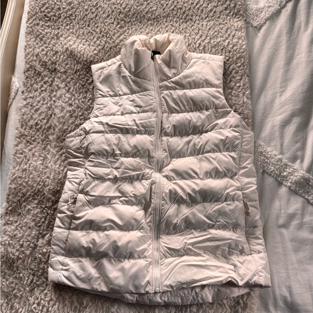 The North Face Cream Puffer Vest